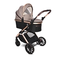 Passeggino GLORY 2in1+ADAPTERS con cesta per neonato PEARL Beige